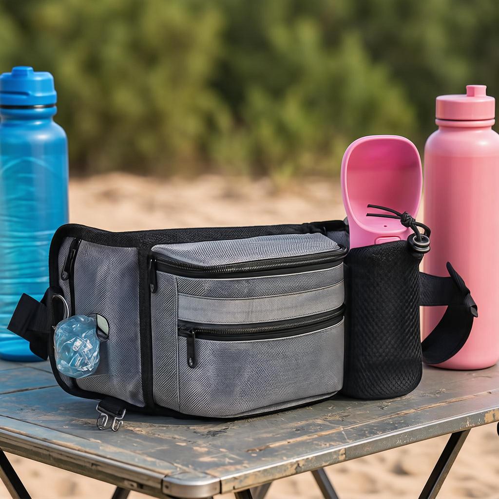 Dog Walking Bag with Water Bottle Holder & Multiple Compartments | Tail & Trail