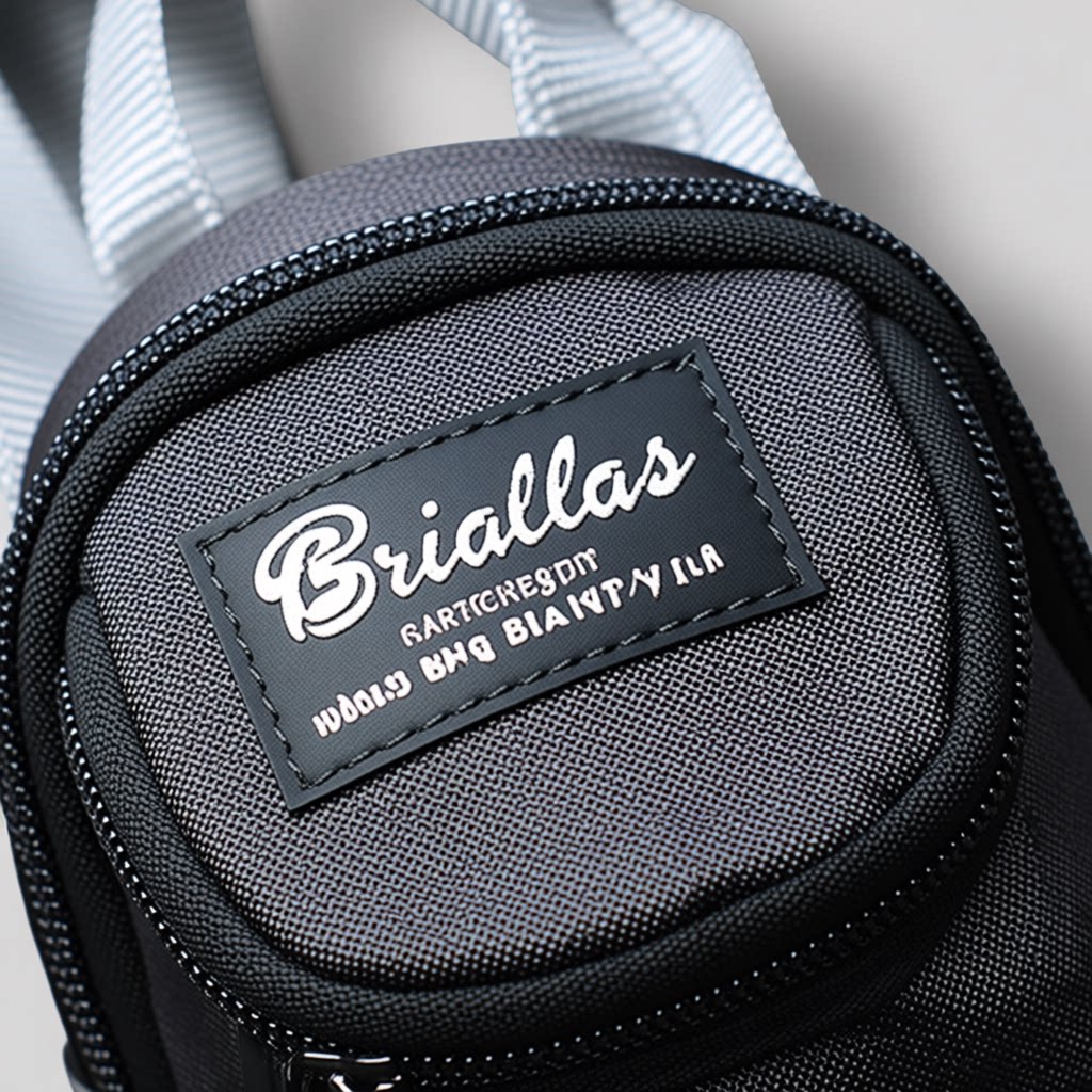 Close up view of dog backpack fabric and zipper details