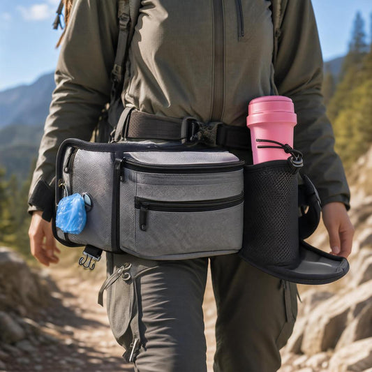 Dog Walking Bag with Water Bottle Holder & Multiple Compartments | Tail & Trail